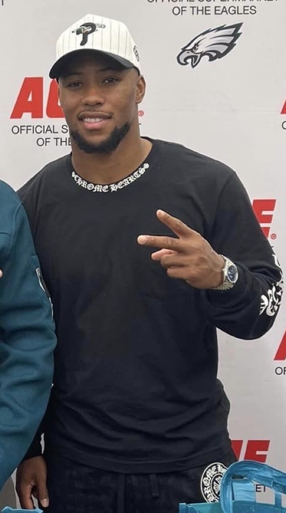 Saquon Barkley playing for the Philadelphia Eagles